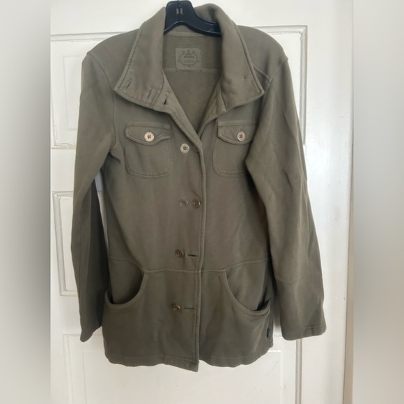 PrAna women’s button down military style jacket size large - Picture 2 of 5